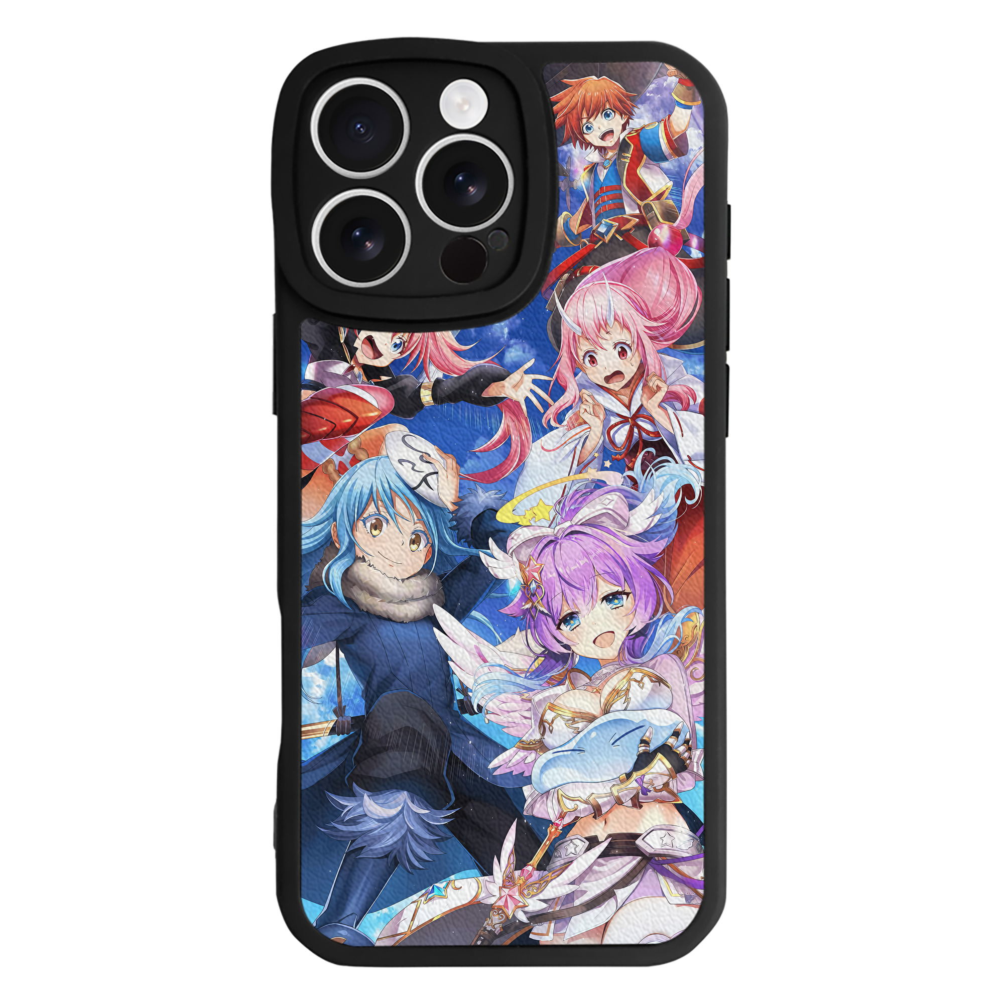 （画像用） 転スラ Regarding Reincarnated to Slime 【iPhone 16シリーズ対応】シリコンスマホケース（レザー調） 材質：シリコン